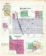 Hiawatha, Baker, Everest, Morrill, Kansas State Atlas 1887